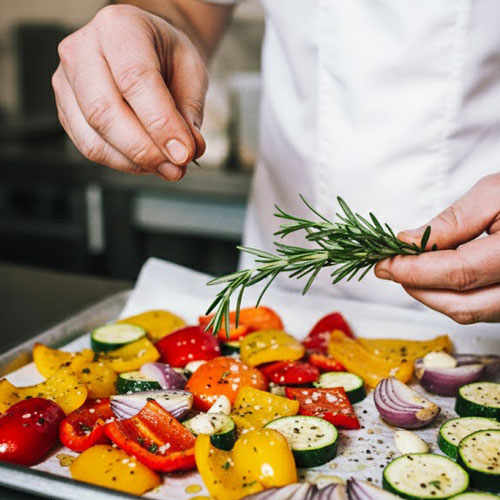 Piatti creati da chef e nutrizionista
